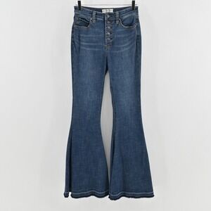 Free People Irreplaceable Flare Jeans Womens Size 27 Button Fly Bell Bottoms